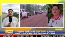 Jovencito pierde la vida en un accidente de tránsito en el departamento de Olancho