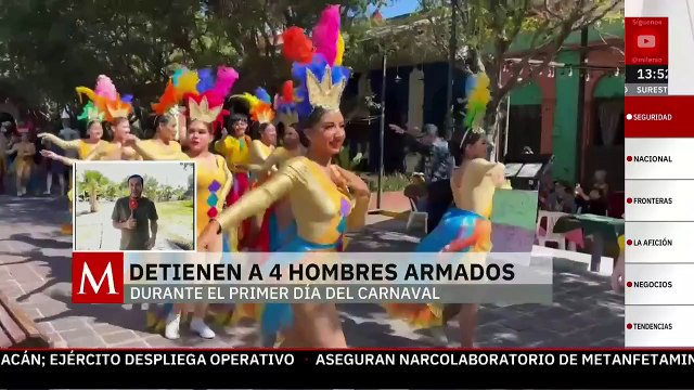 Detienen a cuatro personas con armas en el Carnaval de Mazatlán, Sinaloa
