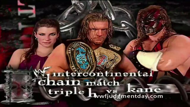 Triple H w/ Stephanie McMahon-Helmsley vs Kane IC Title Chain Match - Judgment Day 2001 20/5/01