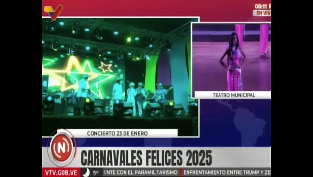 Caraqueños disfrutan de los carnavales seguros y felices 2025 con diversas actividades en la ciudad