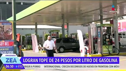 Sheinbaum y empresario gasolineros logran tope de 24 pesos por litro de gasolina