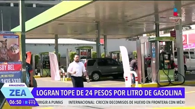 Sheinbaum y empresario gasolineros logran tope de 24 pesos por litro de gasolina