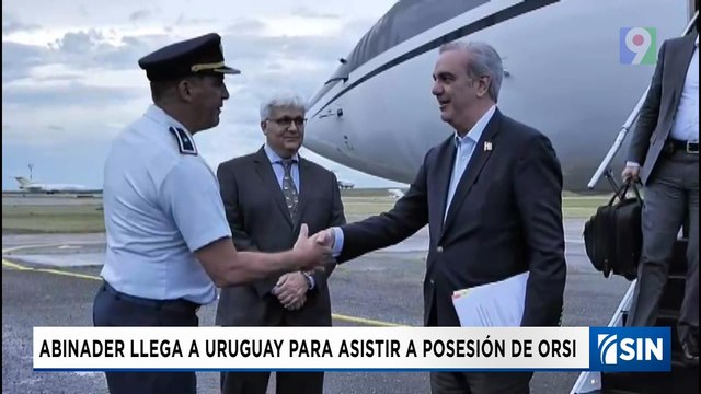 Abinader arribó a Uruguay para toma de posesión del nuevo mandatario, Yamandú Orsi | Emisión Estelar SIN