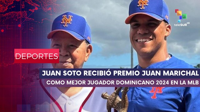 Juan Soto recibió Premio Juan Marichal , DEPORTES EDICIÓN CENTRAL 28-02-2025