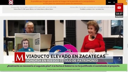 Ciudadanía se suma a oposición contra el viaducto elevado en Zacatecas, afirma secretaria de ICOMOS