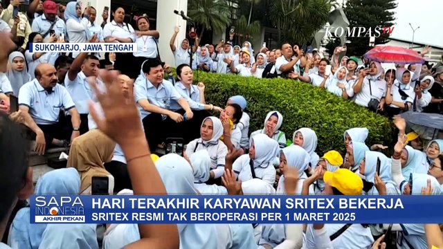 Sritex Pailit & Berhenti Operasi 1 Maret 2025, Karyawan Kena PHK Belum Dapat Pesangon