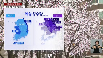 [날씨] 3·1절 연휴, 전국 많은 비·강풍·폭설...영동 70cm / YTN