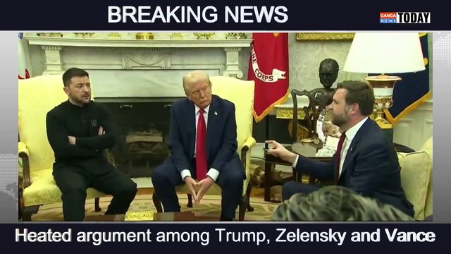 Heated argument among Donald Trump, Volodymyr Zelensky and JD Vance in the Oval Office at White House