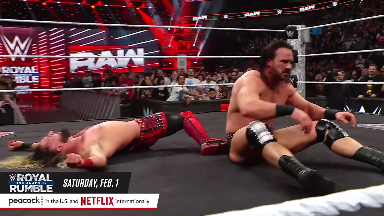 Sami Zayn accidently takes out Seth Rollins during chaotic Drew McIntyre attack_ Raw, Jan. 20, 2025