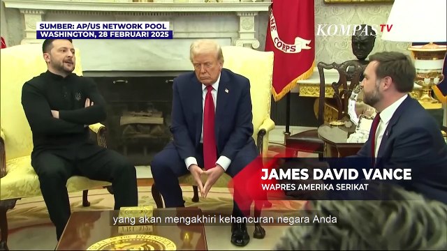 Panas! Debat Presiden Donald Trump dan Zelenskyy Bahas Perang Rusia-Ukraina di Gedung Putih
