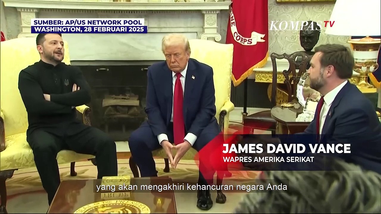 Panas! Debat Presiden Donald Trump dan Zelenskyy Bahas Perang Rusia-Ukraina di Gedung Putih