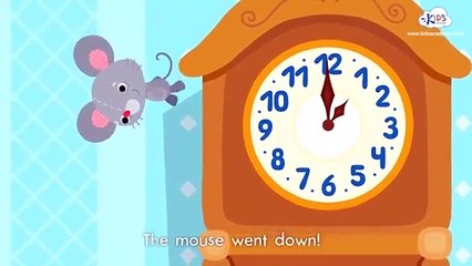 Hickory Dickory Dock - Children's Song with Lyrics - Animated Cartoon