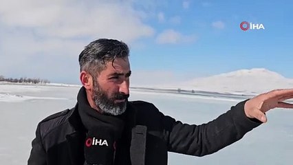 Sibirya soğukları Van Gölü'nü dondurdu!