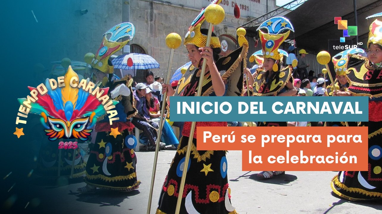 Ciudadanos peruanos celebran el inicio de los carnavales 2025