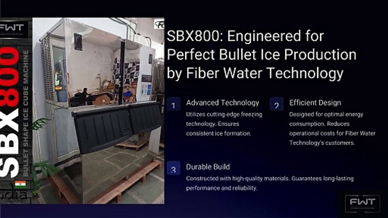The Benefits of Bullet Shape Ice Cubes & Why the SBX800 Bullet Ice Machine Stands Out - Fiber Water Technology