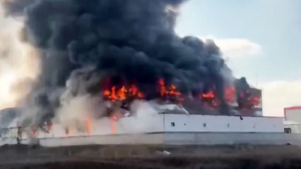 Ankara’da yatak fabrikasında yangın