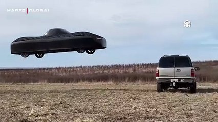 Uçan elektrikli araç ilk kez şehir içinde görüntülendi!