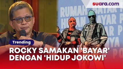Rocky Gerung Samakan 'Bayar Bayar Bayar' dengan 'Hidup Jokowi': Penyanyi Klarifikasi, Presiden Gimana?