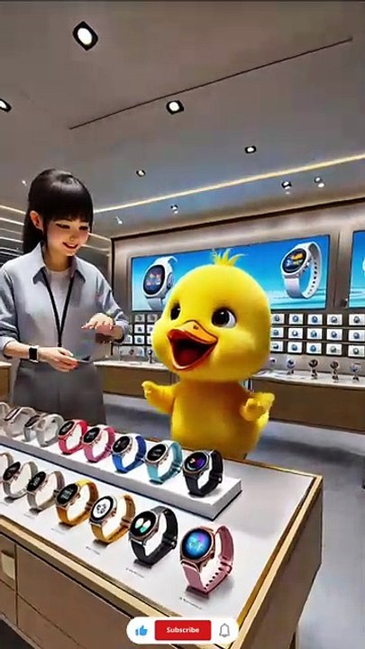 Cute duckling with watch | #cute #cuteduck #cuteanimals #ai #duckling #viral #trending #foryou