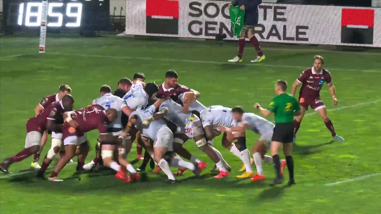 TOP 14 - Essai de Folau FAINGA'A (ASM) - Union Bordeaux-Bègles - ASM Clermont