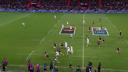 TOP 14 - Essai de Mathis CASTRO-FERREIRA (ST) - Stade Toulousain - Aviron Bayonnais