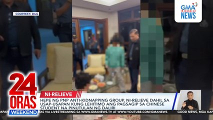 24 Oras Weekend Part 1 - Magsasaka, marahas na inaresto ng LTO; Mahigit 100 Pinoy nasagip sa scam hub; 2 bata sugatan sa pagbangga ng truck sa poste; atbp.