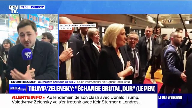 Un moment dans la construction de la paix : Marine Le Pen a réagi à l'altercation entre Donald Trump et Volodymyr Zelensky