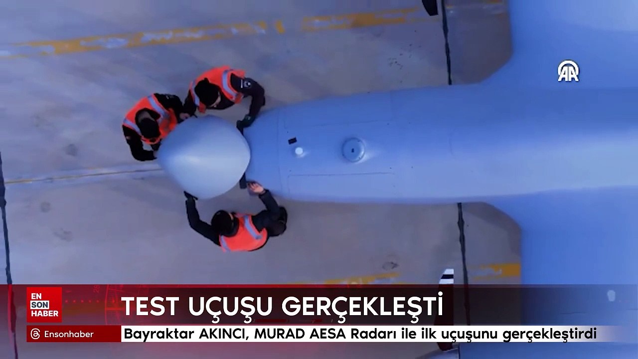 Bayraktar AKINCI, MURAD AESA Radarı ile ilk uçuşunu gerçekleştirdi