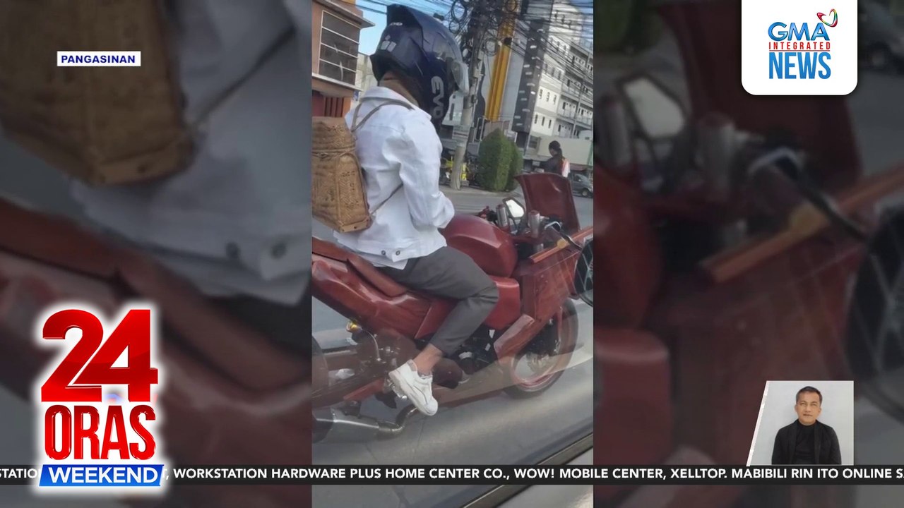 Motorbike sa Pangasinan, gawa sa kahoy | 24 Oras Weekend
