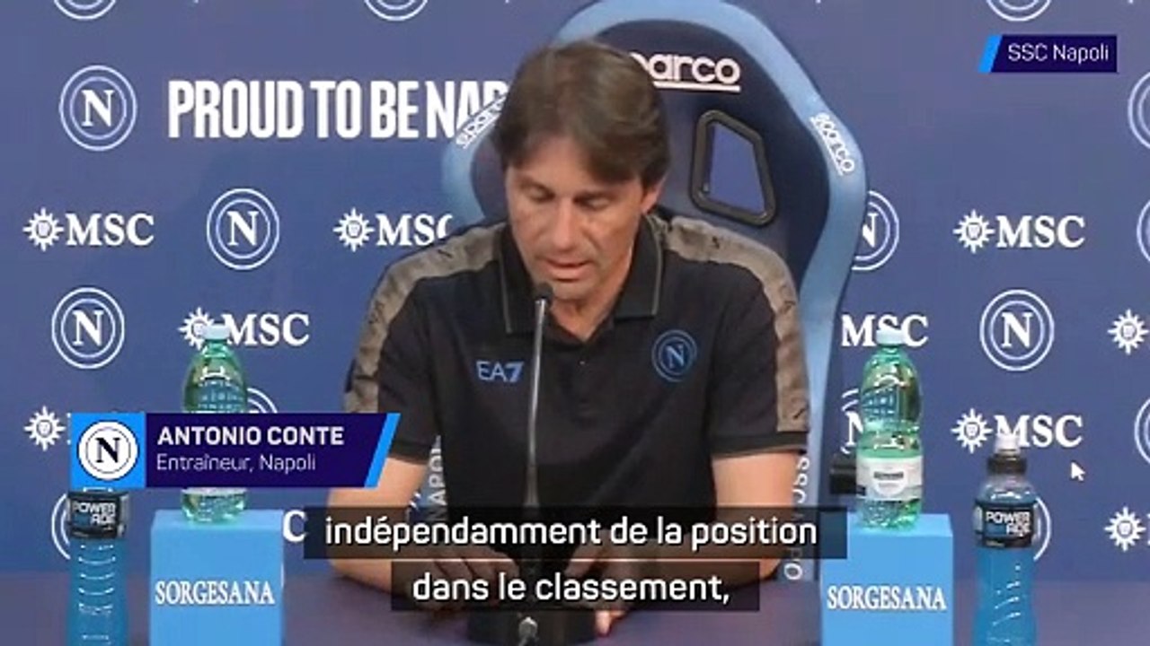 Conte : "Le classement ne doit pas être une source de pression"