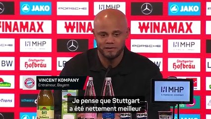 Kompany : "Beaucoup de bonnes choses contre Stuttgart"