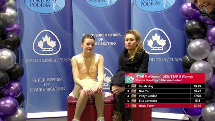 STAR 5 Women U13 Free Program - Part 1 - Rink 1 - 2025 BC/YT Super Series Final