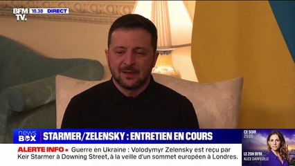 Volodymyr Zelensky à Keir Starmer: "Le soutien du Royaume-Uni est très important pour nous"