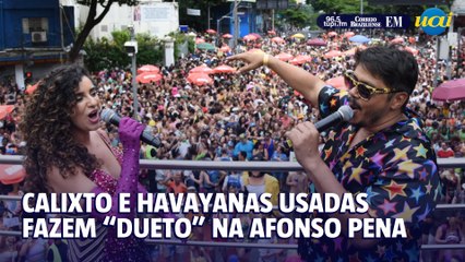Calixto e Havayanas Usadas fazem "dueto" na Afonso Pena