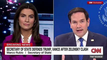 Rubio points finger at Zelensky for breakdown of Trump meeting