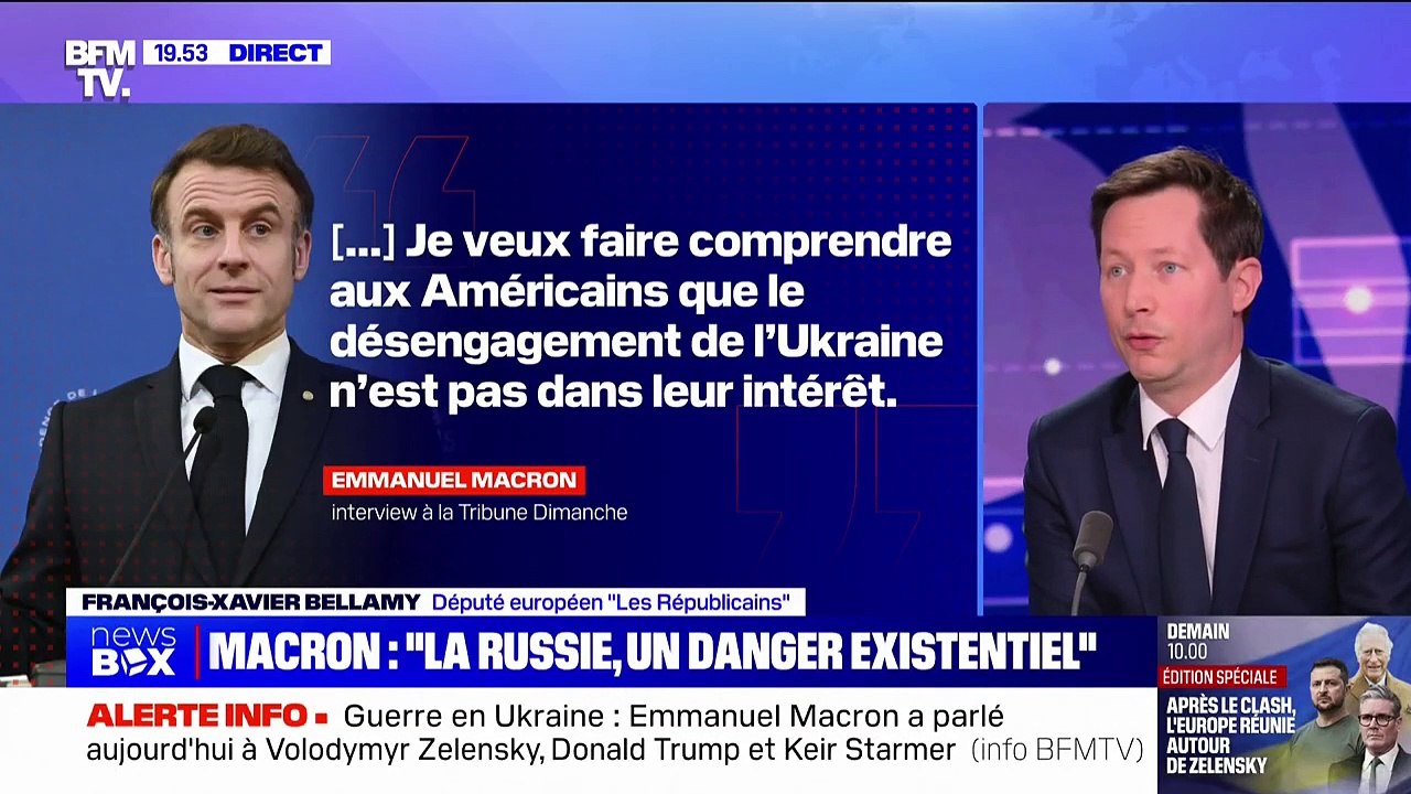 François-Xavier Bellamy (LR): "Les pays européens sont en train de toucher du doigt la réalité de leur impuissance"