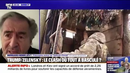 Bernard-Henri Levy: "C'est Trump et Vance qui se sont mal conduits, c'est à eux de renouer contact"