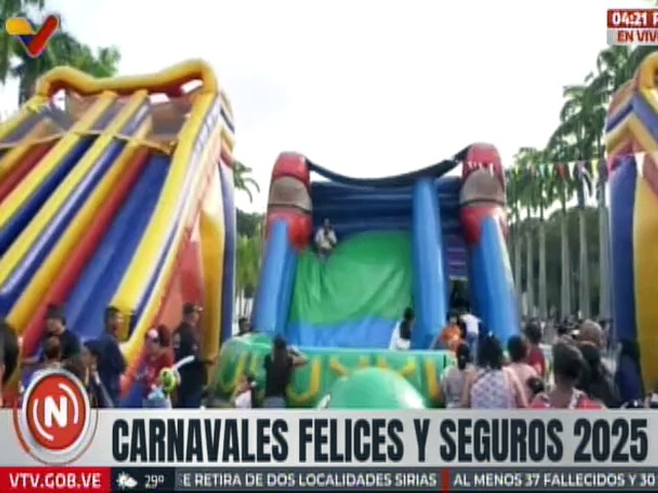 Caracas |  Niños y niñas protagonizan la diversión en los Carnavales Seguros 2025
