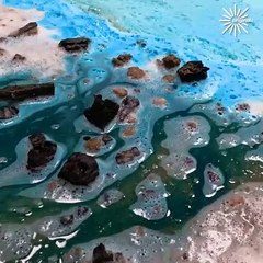 Super hard washing of a dirty rug ASMR!