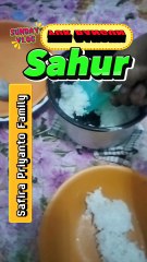 Yuk Bangun Sahur, Menu Pagi ini Nasi Putih, Sate dan Air Putih