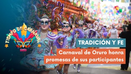 Miles de bailarines participan de los Carnavales de Oruro