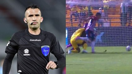 Carlos Betancur pitó insólito penal para Junior y detonó gran polémica