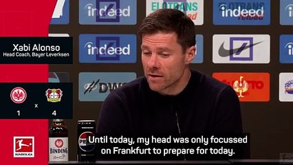 'We are not stupid' - Alonso ready for Bayern task after beating Frankfurt