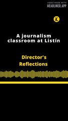Director's Reflections | A journalism classroom at Listín