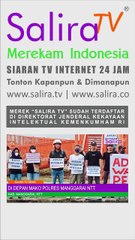 Sekelompok Orang Gelar Aksi Diam Di Depan Mako Polres Manggarai NTT
