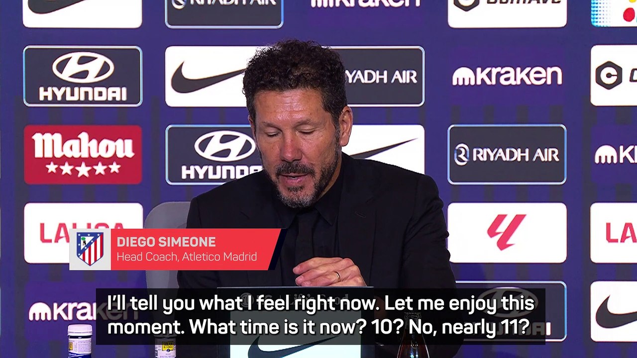 Let me enjoy LaLiga win! Simeone ahead of Champions League Madrid derby
