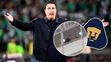 Efraín Juárez se deja ver en un palco de Palomar observando el encuentro de Pumas