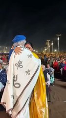 Radhe jaggi emotional dance with Sadhguru __ Mahashivatri #Sadhguru #Radhejaggi #Radhe #coimbatore