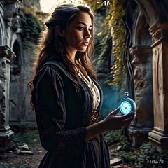 a_backlit_portrait_of_a_female_time