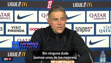 Luis Enrique: "El PSG es uno de los mejores equipos de Europa"
